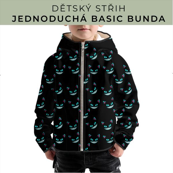 Dětský střih - jednoduchá dětská BASIC  bunda
