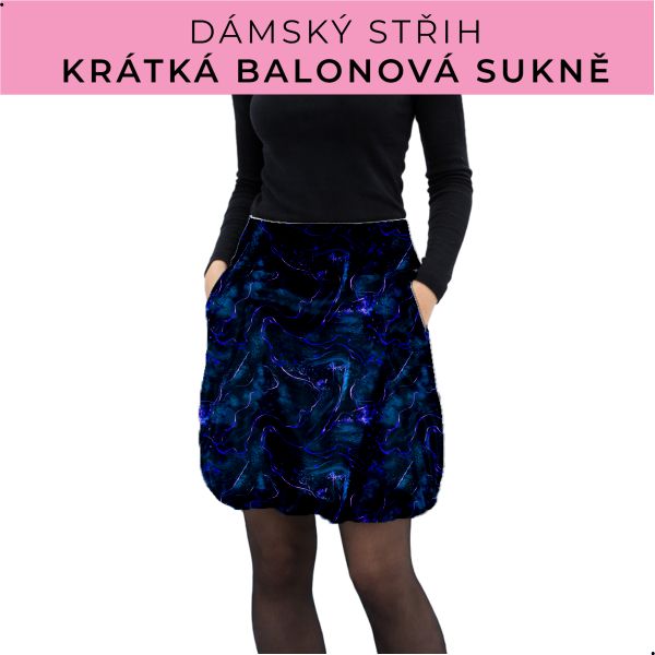 Dámský střih - balonová krátká sukně