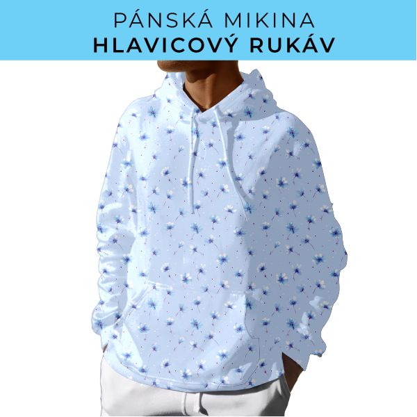 PÁNSKÝ střih - mikina s kapucí