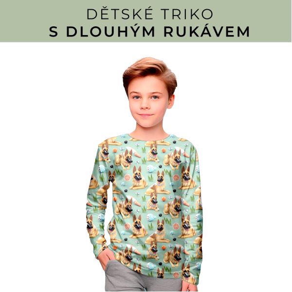 DĚTSKÝ střih - triko dlouhý rukáv