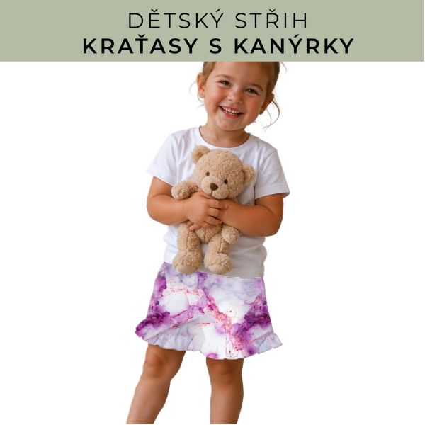 Dětský střih - Kraťásky s kanýrkem