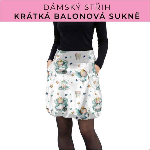 Dámský střih - balonová krátká sukně