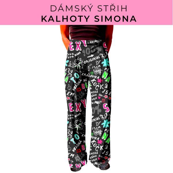 Dámský střih - kalhoty Simona