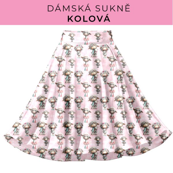 DÁMSKÝ střih - Kolová sukně
