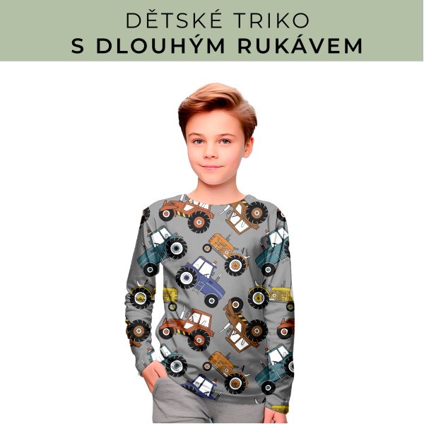 DĚTSKÝ střih - triko dlouhý rukáv