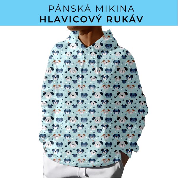 PÁNSKÝ střih - mikina s kapucí