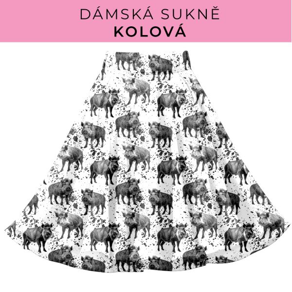 DÁMSKÝ střih - Kolová sukně