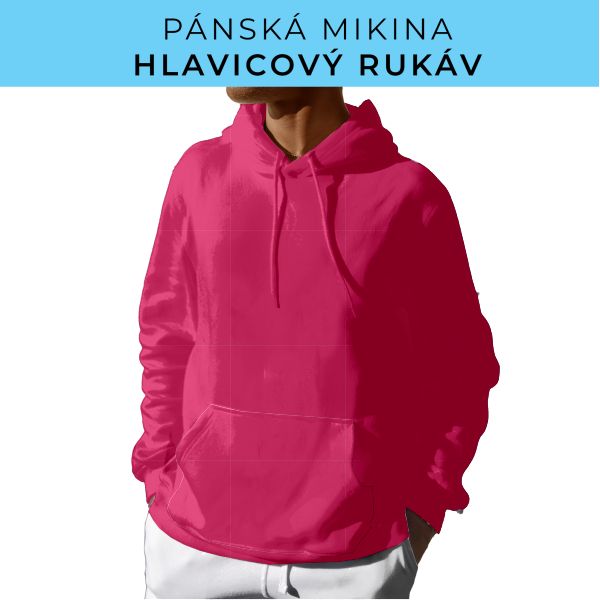 PÁNSKÝ střih - mikina s kapucí