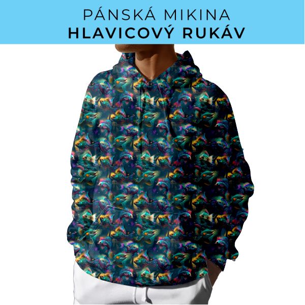 PÁNSKÝ střih - mikina s kapucí