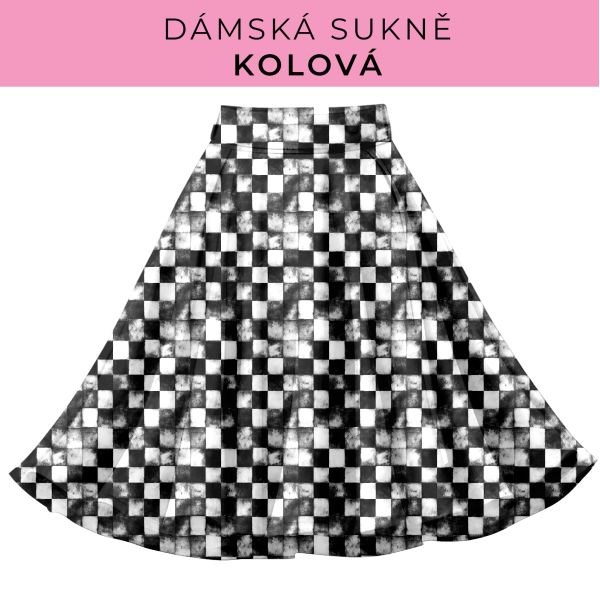 DÁMSKÝ střih - Kolová sukně