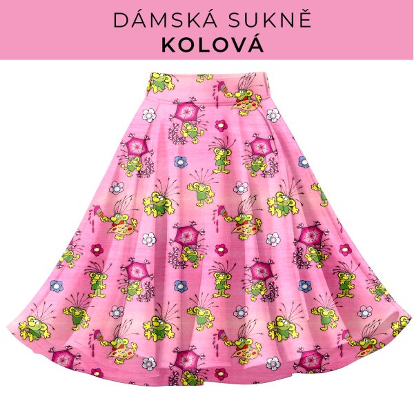 DÁMSKÝ střih - Kolová sukně