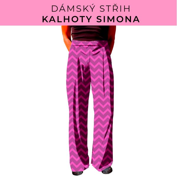 Dámský střih - kalhoty Simona