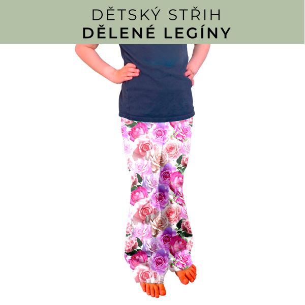 Dětský střih - Dělené legíny