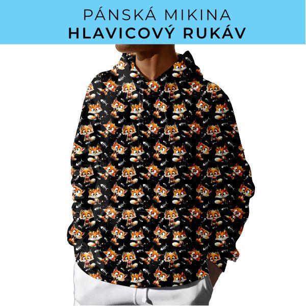 PÁNSKÝ střih - mikina s kapucí