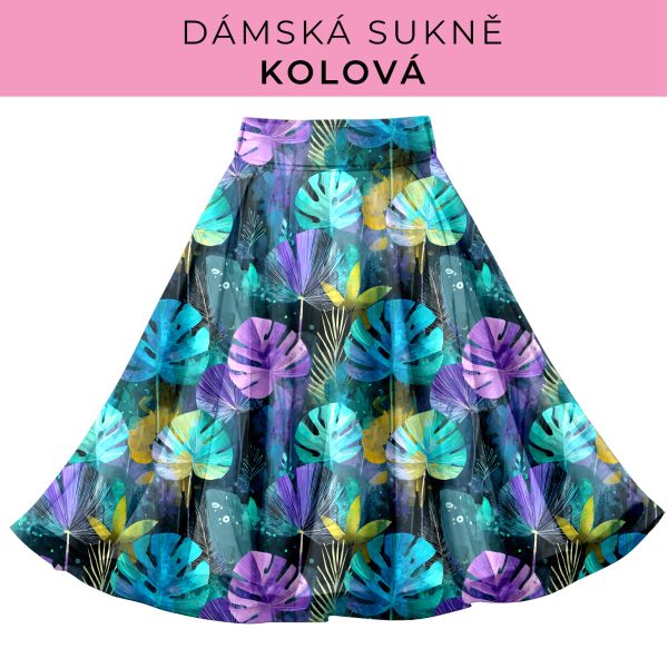 DÁMSKÝ střih - Kolová sukně