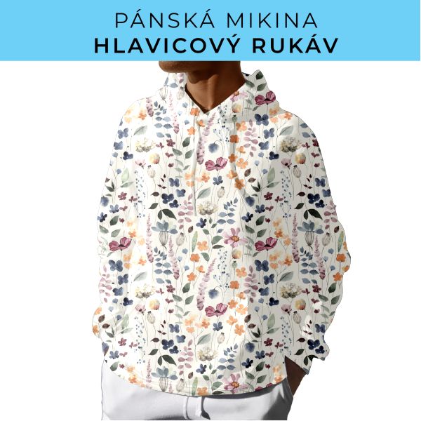 PÁNSKÝ střih - mikina s kapucí