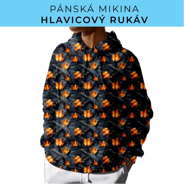 PÁNSKÝ střih - mikina s kapucí