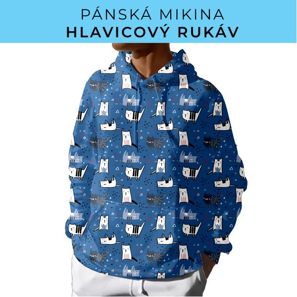 PÁNSKÝ střih - mikina s kapucí
