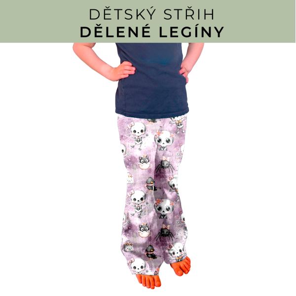 Dětský střih - Dělené legíny