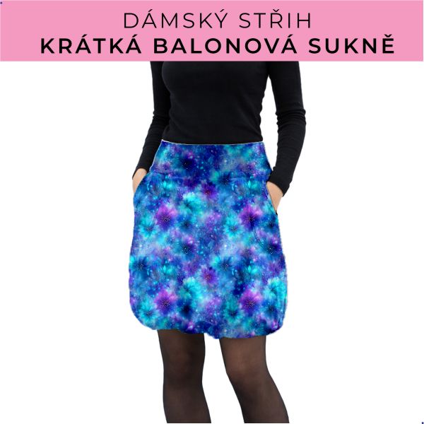 Dámský střih - balonová krátká sukně