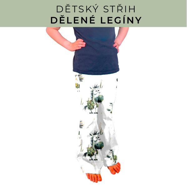 Dětský střih - Dělené legíny