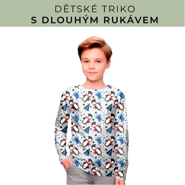 DĚTSKÝ střih - triko dlouhý rukáv