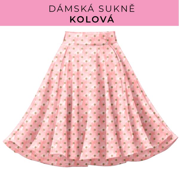 DÁMSKÝ střih - Kolová sukně