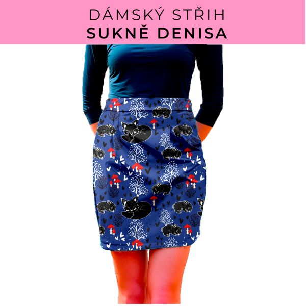 Dámský střih - Dámská sukně Denisa