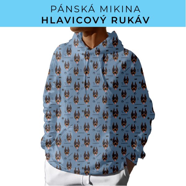 PÁNSKÝ střih - mikina s kapucí