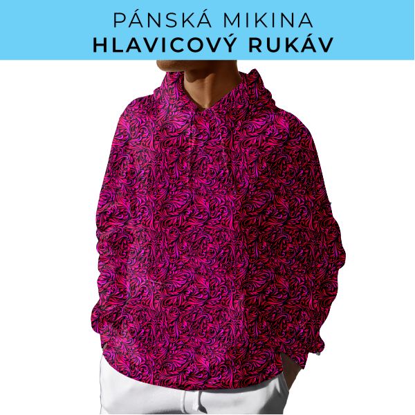 PÁNSKÝ střih - mikina s kapucí
