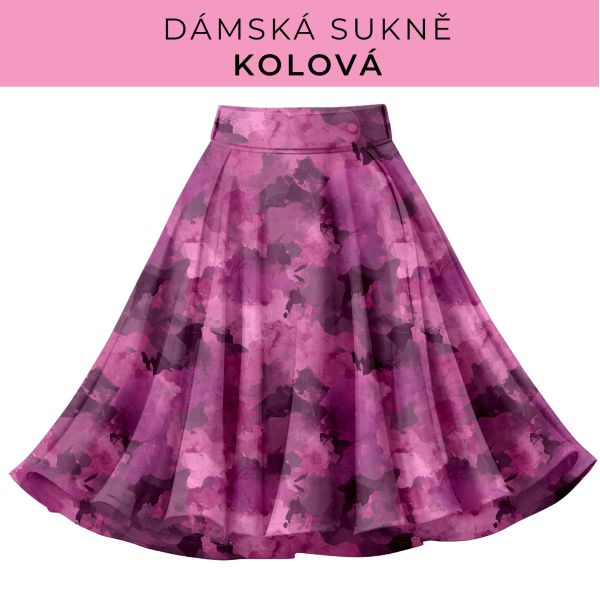 DÁMSKÝ střih - Kolová sukně