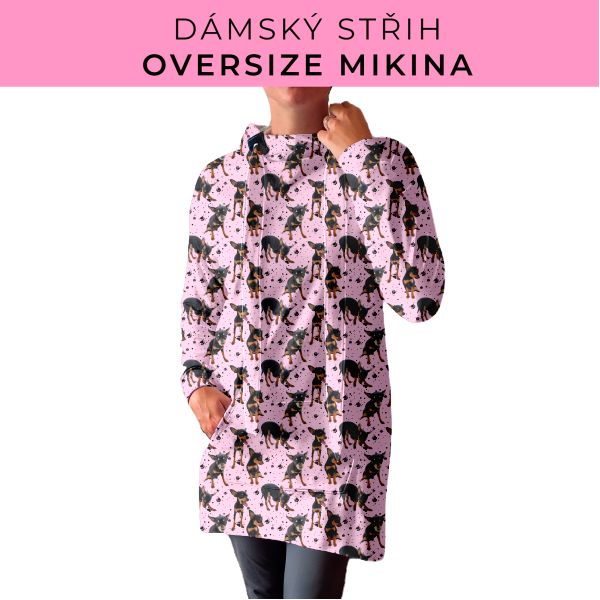 DÁMSKÝ střih - Oversize mikina