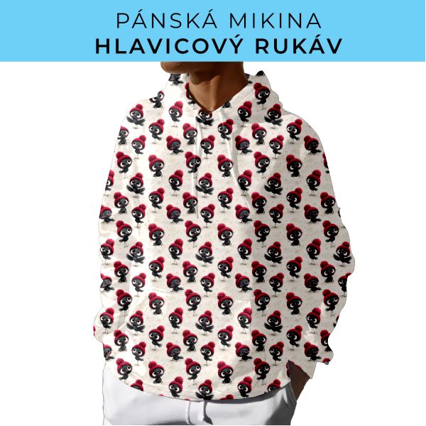 PÁNSKÝ střih - mikina s kapucí