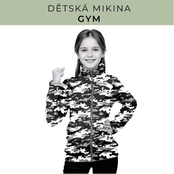 Dětská střih - mikina GYM
