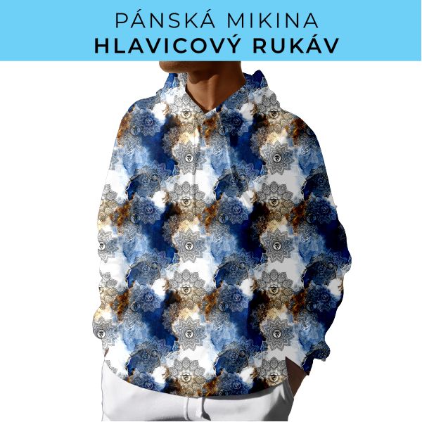 PÁNSKÝ střih - mikina s kapucí