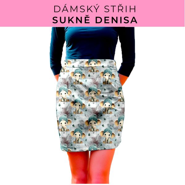 Dámský střih - Dámská sukně Denisa