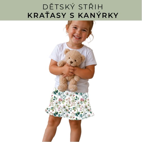 Dětský střih - Kraťásky s kanýrkem