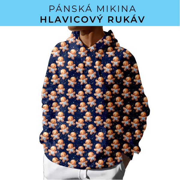 PÁNSKÝ střih - mikina s kapucí