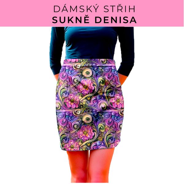 Dámský střih - Dámská sukně Denisa