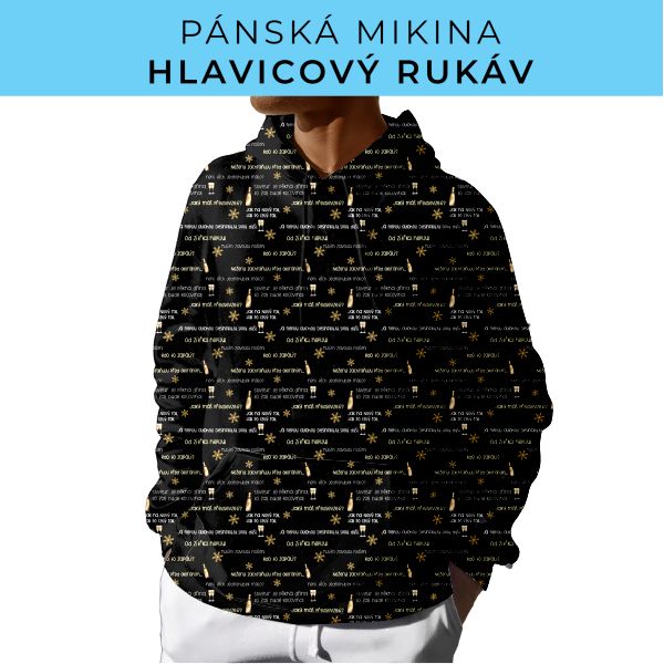PÁNSKÝ střih - mikina s kapucí