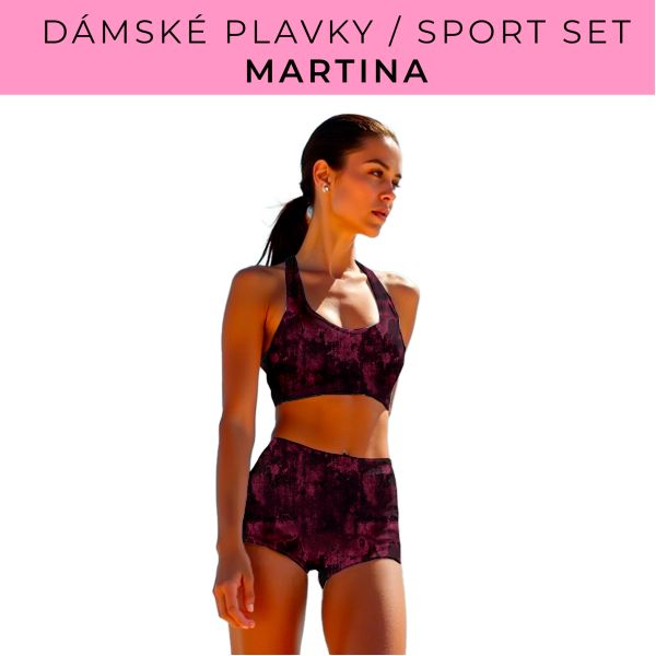Dámský střih - plavky / sportovní set Martina