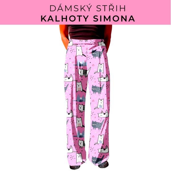Dámský střih - kalhoty Simona