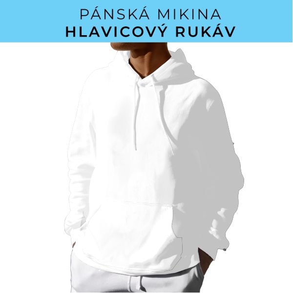 PÁNSKÝ střih - mikina s kapucí