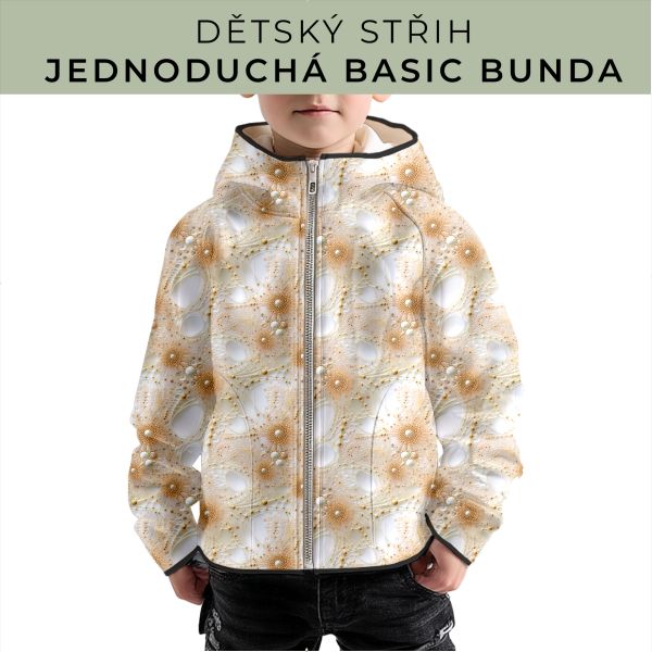Dětský střih - jednoduchá dětská BASIC  bunda