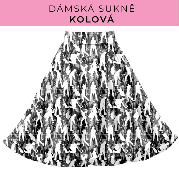 DÁMSKÝ střih - Kolová sukně
