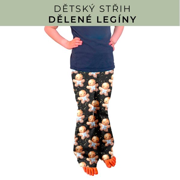 Dětský střih - Dělené legíny