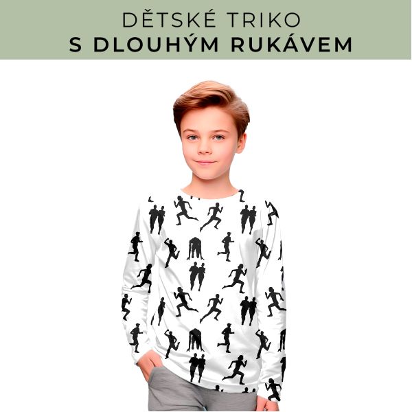 DĚTSKÝ střih - triko dlouhý rukáv