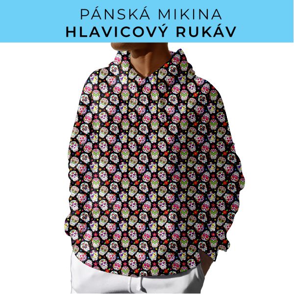 PÁNSKÝ střih - mikina s kapucí