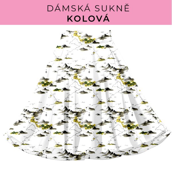 DÁMSKÝ střih - Kolová sukně
