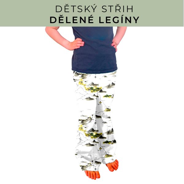 Dětský střih - Dělené legíny